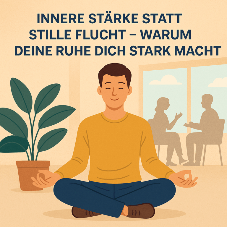 Innere Stärke statt stille Flucht – warum deine Ruhe dich stark macht