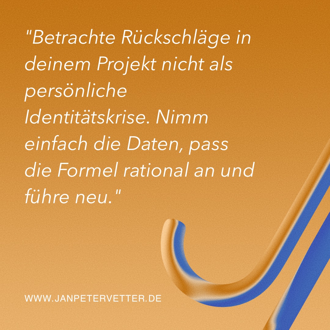 Die Angst vor Rückschlägen